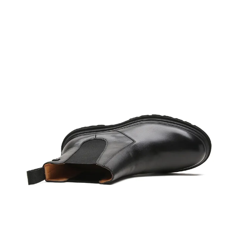 S. T.DUPONT Short Chelsea Boots 4cm Men's Black-2