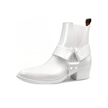 LOUIS VUITTON Rhapsody Ankle Boots Women's White