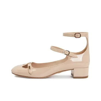 DIOR Aime Chunky Heel High Heels Women's Nude