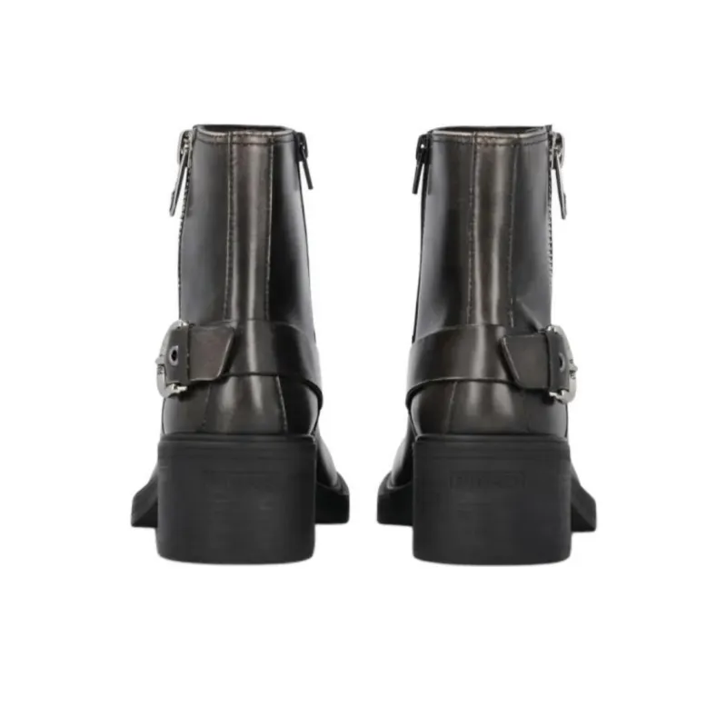 PINKO Buckled Ankle High Biker Boots Women's-6