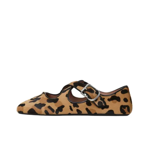 Alaia CRISS CROSS Casual Single Shoes Women's Brown
