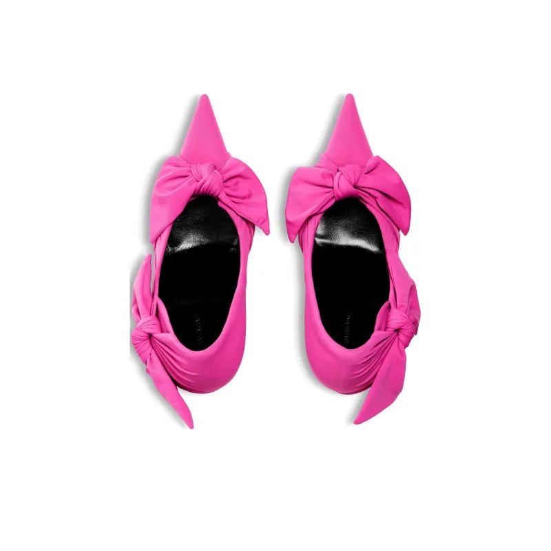 Balenciaga Knife Slim Heel High Heels 11cm Women's Bright Pink-2