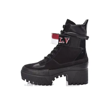 LOUIS VUITTON Laureate Platform Desert Boots 'Black' Women's
