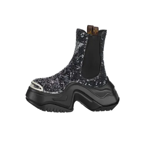 LOUIS VUITTON Archlight 2.0 Platform Short Chelsea Boots Women's great