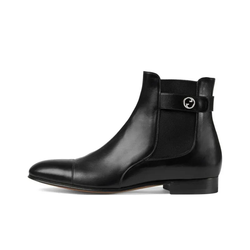 GUCCI Blondie Ankle Boot 'Black'-0