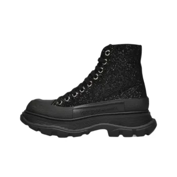Alexander McQueen Tread Slick Glitter High Top 'Black' Women's