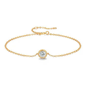 MITHAOL KUSC S925 Silver Plated With 18K Gold Bracelets Women's