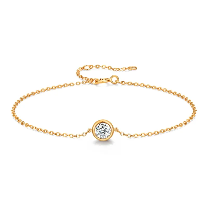 MITHAOL KUSC S925 Silver Plated With 18K Gold Bracelets Women's-0