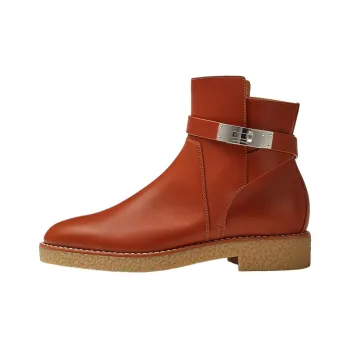 HERMES Follow Ankle Boots Women's Brown
