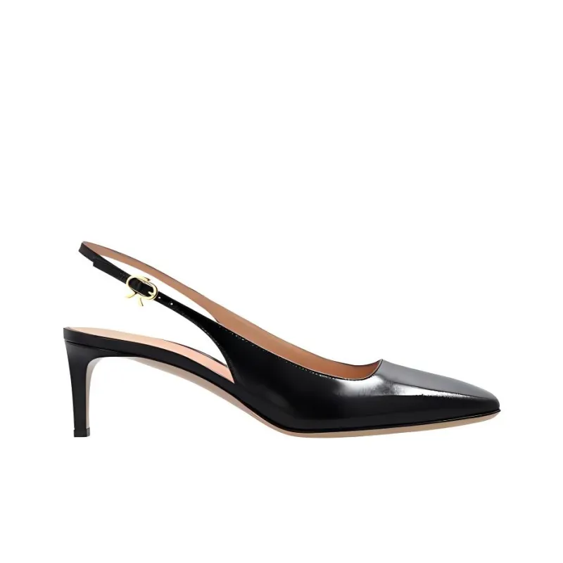 GIANVITO ROSSI Slim Heel High Heels Women's Black-1