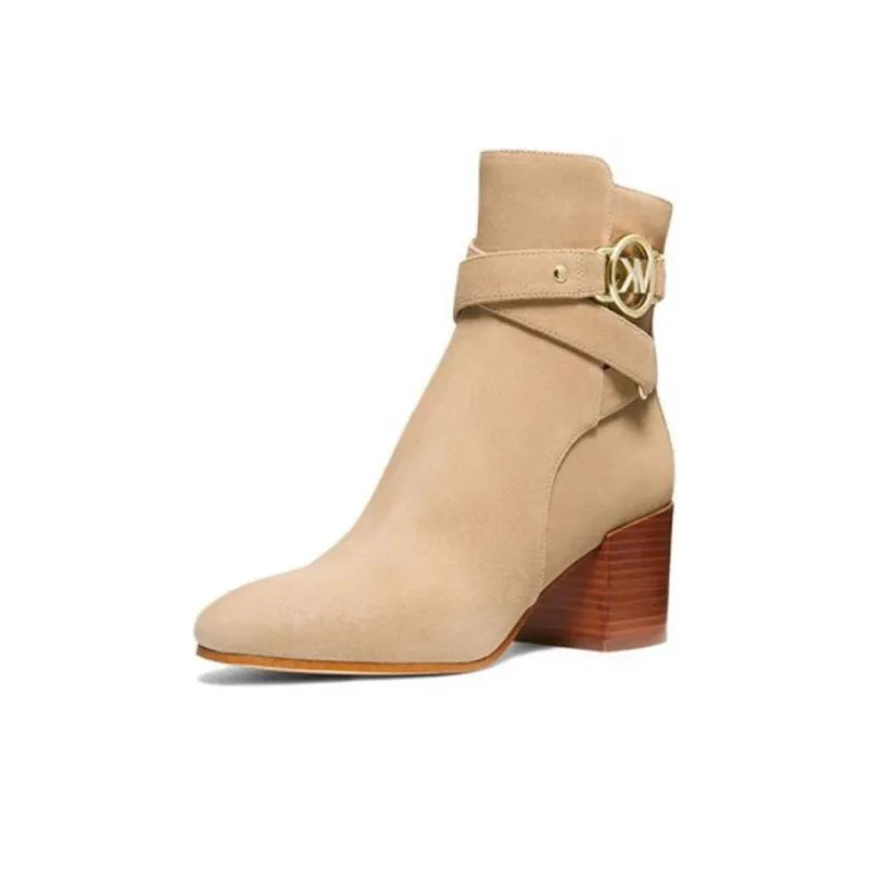 MICHAEL KORS Rory Ankle Boots Women's Beige-4