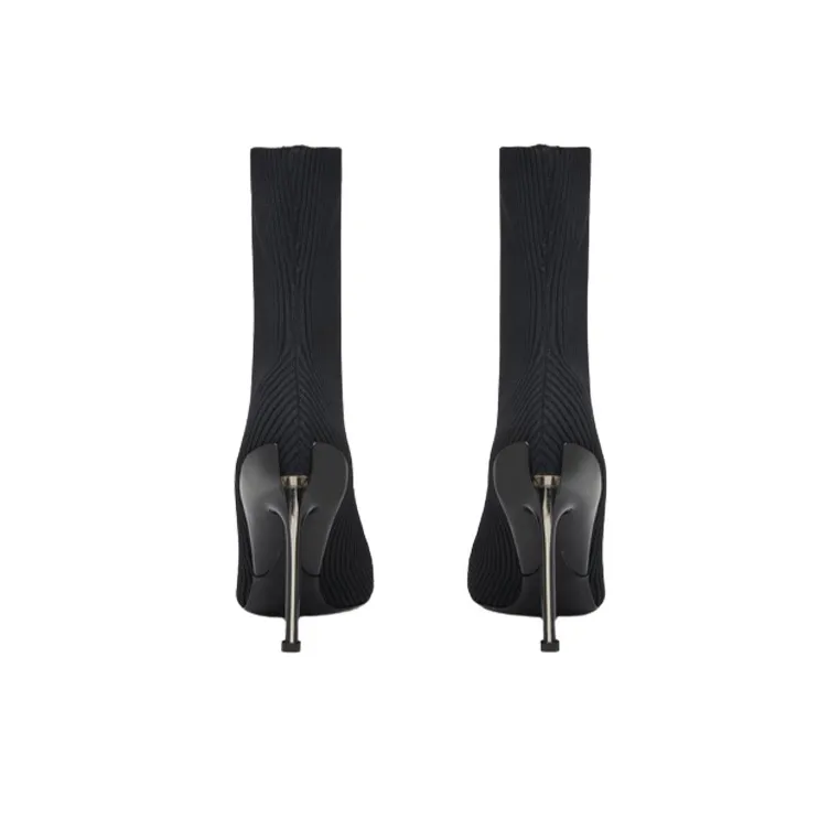Alexander McQueen Slash Pointed Toe Ankle Boots Women's-4