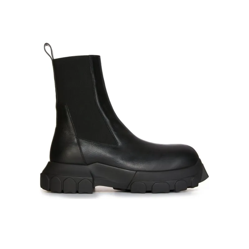 RICK OWENS Lido Beatle Bozo Tractor Boots Black-1