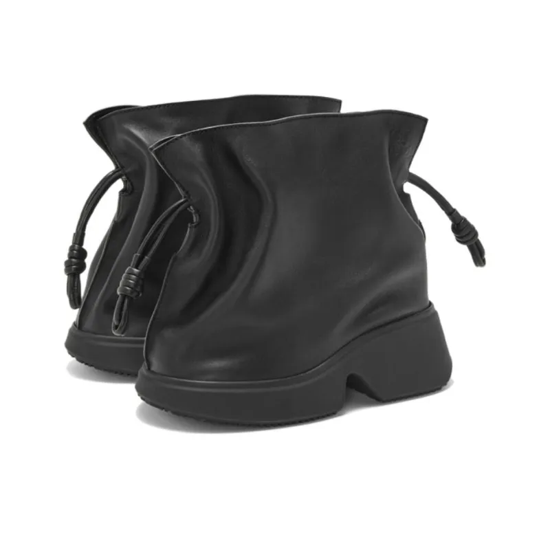 LOEWE Flamenco Ankle Boots 7cm Men's Black-2