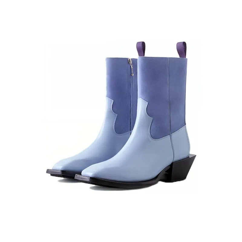 EYTYS Luciano Crew Chelsea Boots Women's Blue-1