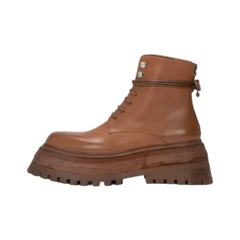 Marsèll Quadrarmato Leather Desert Boots