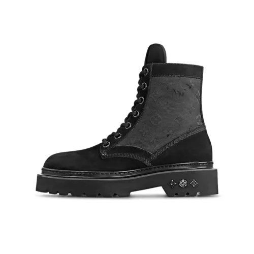 LOUIS VUITTON Ranger Ankle Boots Men's Black
