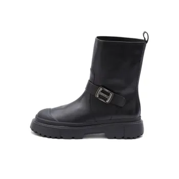 HOGAN Logo buckle 40mm Ankle Boots