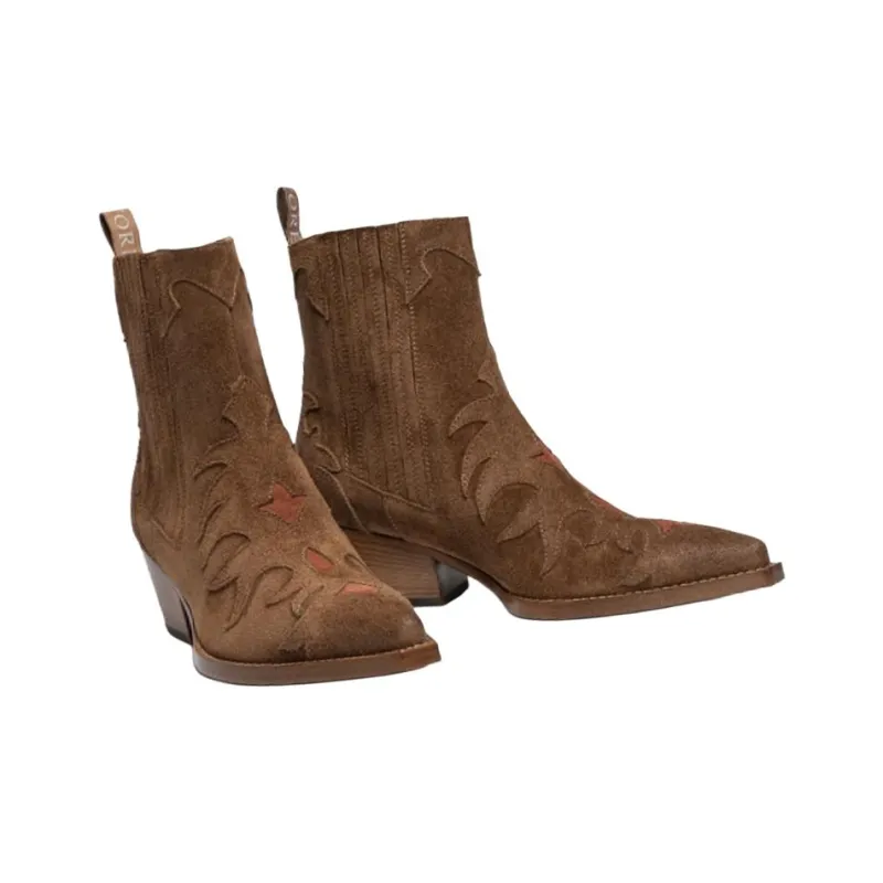SARTORE Ankle Boots 4.5cm Women's Dark Brown-3