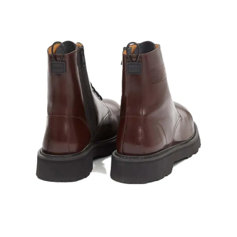 KENZO Kenzosmile Ankle Boots Men's Brown-3