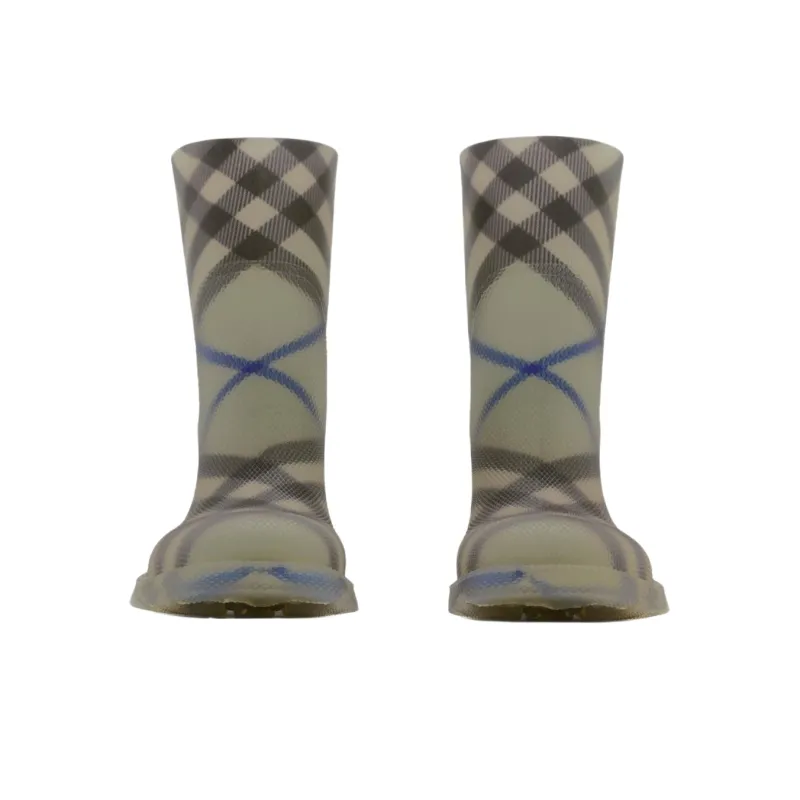 Burberry Marsh Kids' Rain Boots Gray Green Kids'-2