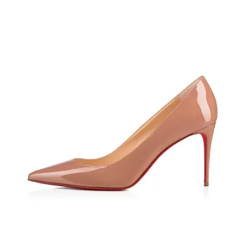 Christian Louboutin Kate 85mm Pump Nude Patent Leather Women's