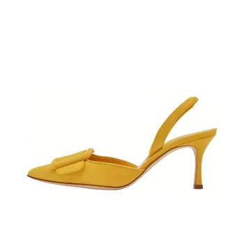 MANOLO BLAHNIK Slim Heel High Heels 7cm Women's Yellow