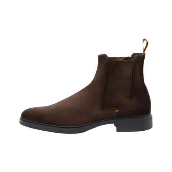 Santoni Round Toe Ankle Boots