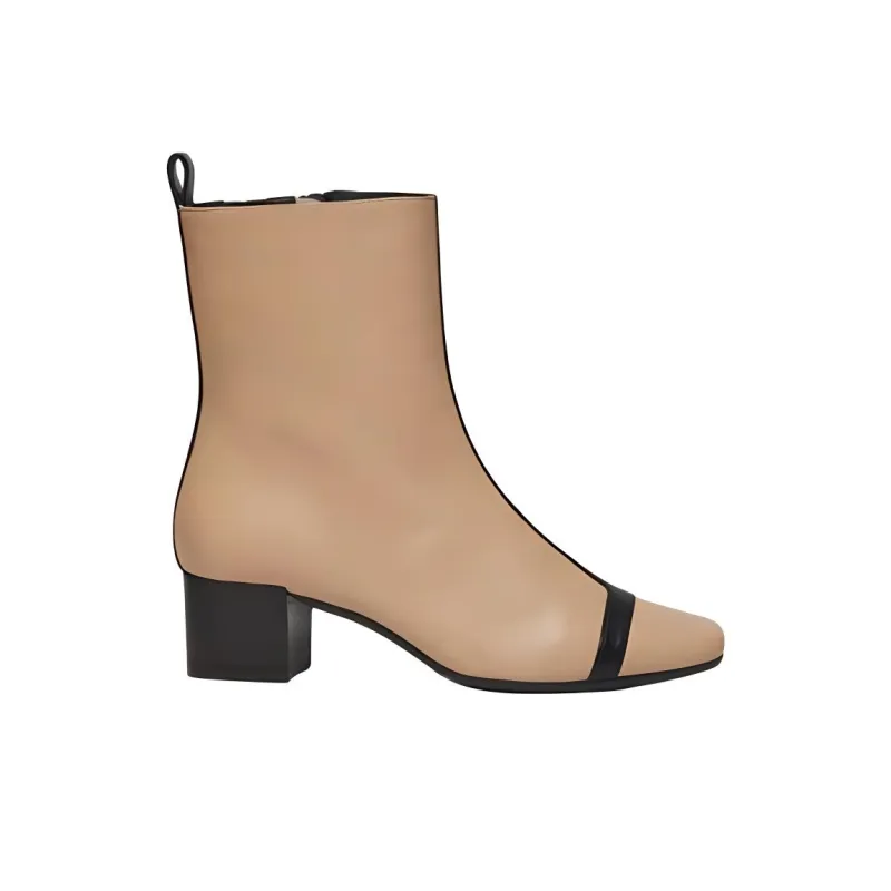 Carel Audrey Ankle Boots 4cm Women's Beige-1