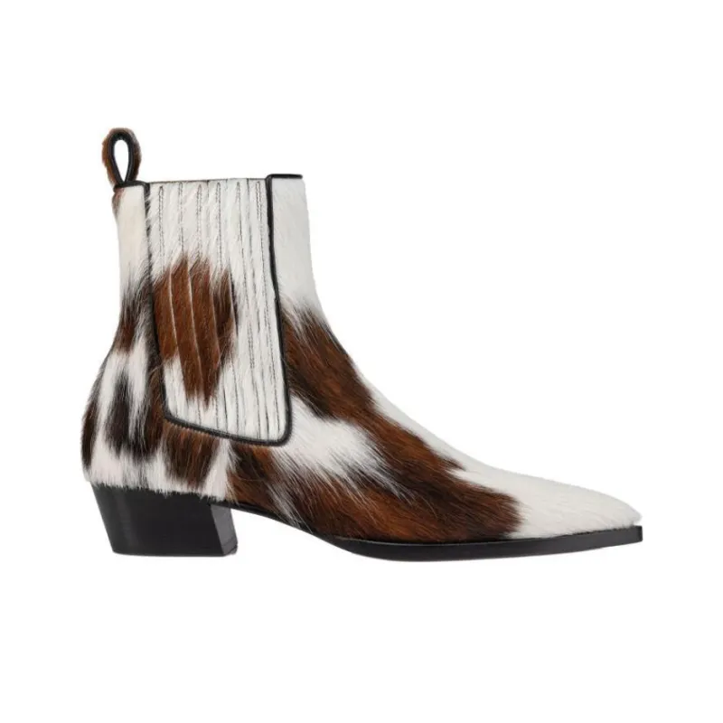 CL Cheliviss Short Chelsea Boots Men's Brown-1