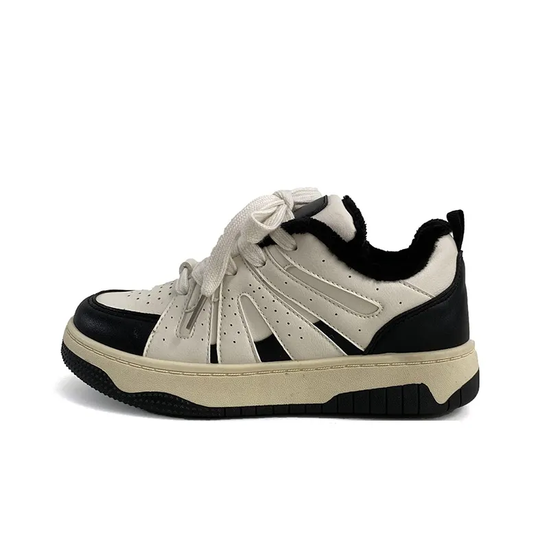 Than Than Me Warm Slip-Resistant Low-Top Skateboard Shoes Women's-8