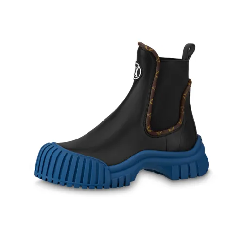 LOUIS VUITTON Ruby Flat Ranger Boots 'Black' Women's