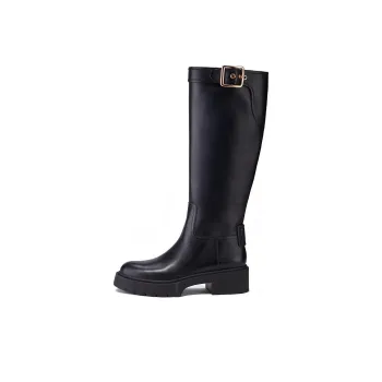 COACH Knee high Boots 4.5cm Women's Black