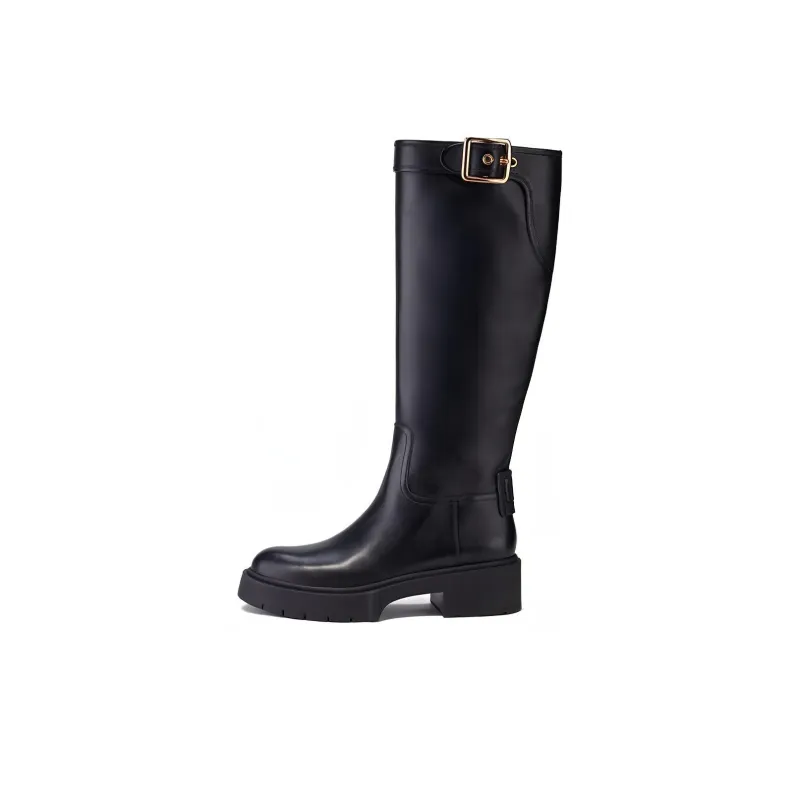 COACH Knee high Boots 4.5cm Women's Black-0