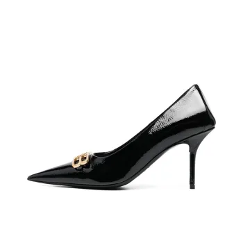Balenciaga Square Knife Bb 80mm Pumps 'Black Shiny Lambskin' Women's