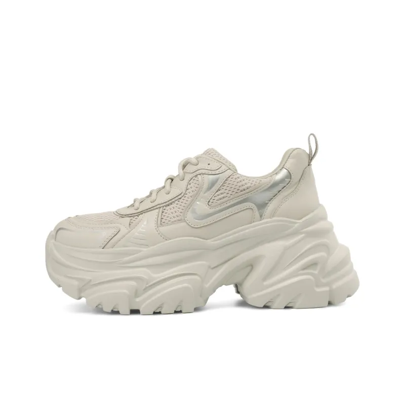 Rosa Bianca Breathable Height Increasing Mid-Top Chunky Sneakers Women's-7