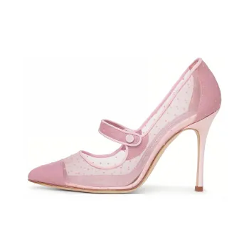 MANOLO BLAHNIK Slim Heel High Heels 10.5cm Women's Pink
