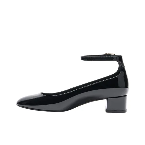 Stuart Weitzman/SW Jane Chunky Heel High Heels 3.5cm Women's Black