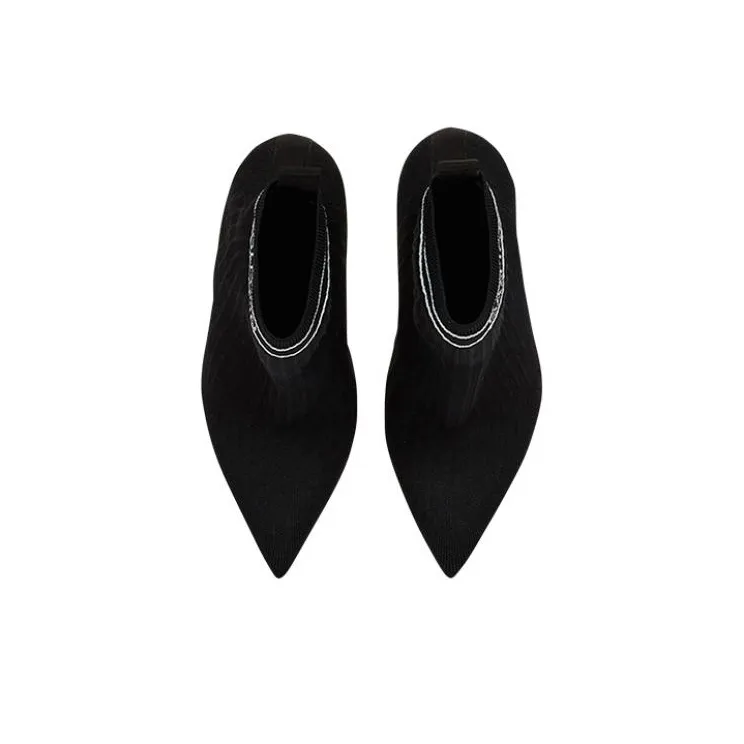 BALMAIN Skye Stretched Ankle Boots Women's-7