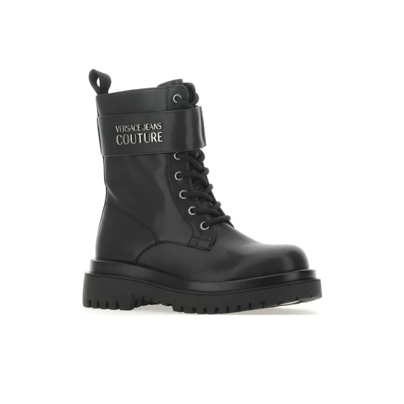 VERSACE JEANS Couture Logo-plaque Lace-up Boots-2