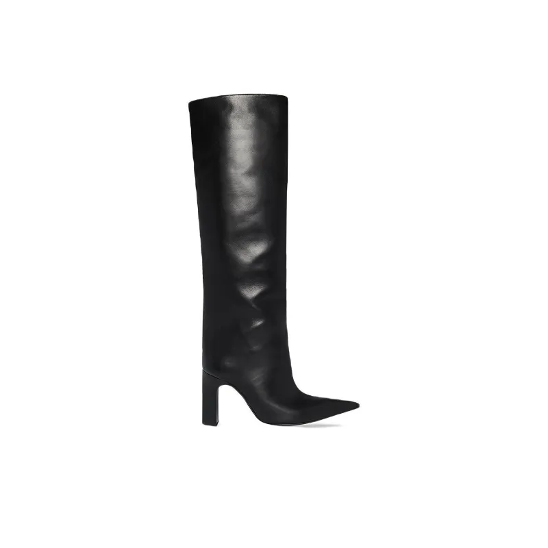 Balenciaga Blade Blade 90 Knee-High Boots 9cm Women's Black-1