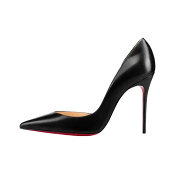 Christian Louboutin Iriza 100mm Pump Black Nappa Leather Women's