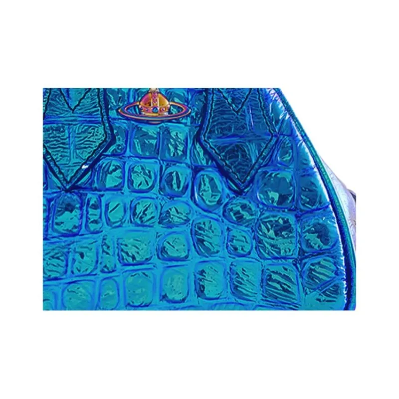 Vivienne Westwood Yasmine Collaboration Cow Leather Crossbody Handbag Mini Women's Blue-3