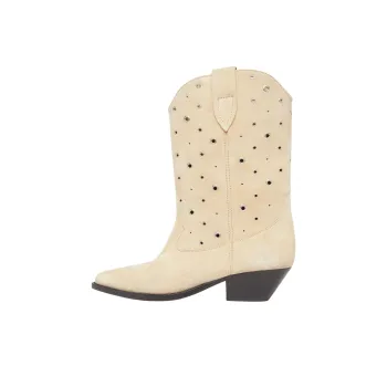 ISABEL MARANT Duerto Ankle Boots 4cm Women's Nude