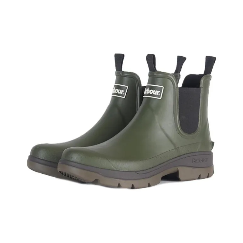 BARBOUR Chelsea Boots Men's Green-2