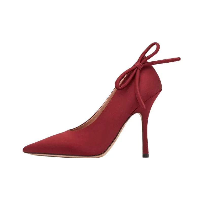 Valentino NITE OUT Slim Heel High Heels 11cm Women's Chestnut-0