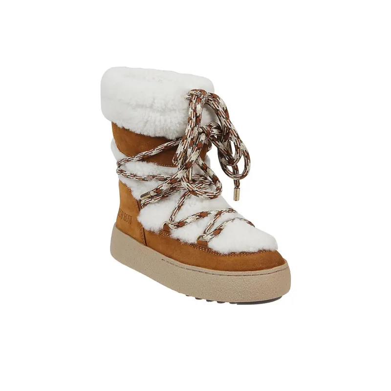 Moon Boot Ltrack Shearling Suede Boots-2