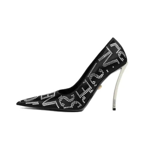 VERSACE Slim Heel High Heels Women's Black