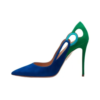 AQUAZZURA Fenix Pump Slim Heel High Heels 10.5cm Women's Blue