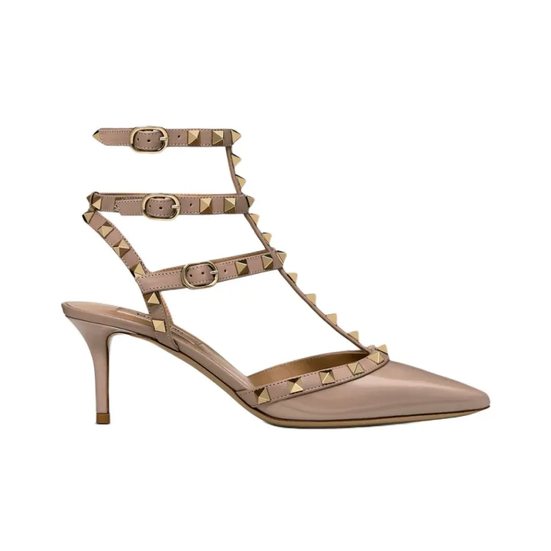 Valentino Garavani Rockstud Pointed Toe Caged Pumps-1